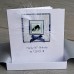 Blue Border Collie Birthday Card