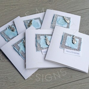 Handmade Christmas Card Multipack "Cheery Snowman" pack of 6, small 10cm cards