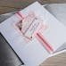 Luxury Boxed Christmas Card "Pink Crystals"